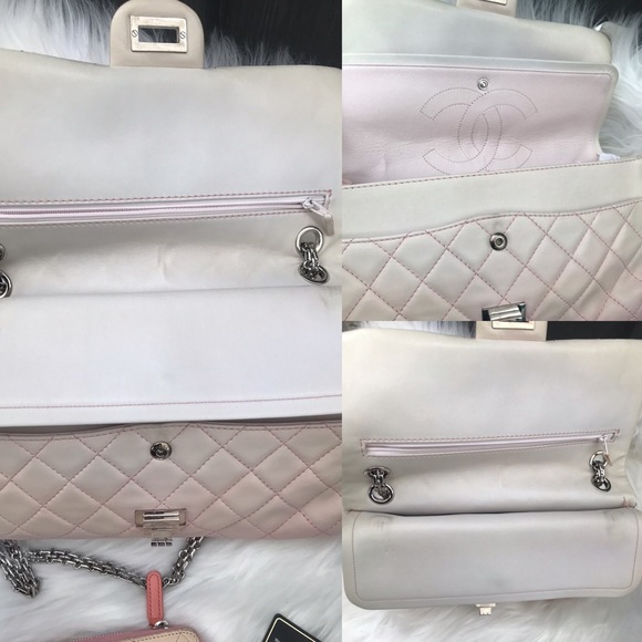💞 CHANEL 💞 BARBIE OMBRE 2.55 DOUBLE FLAP QUILTED - Picture 13 of 16